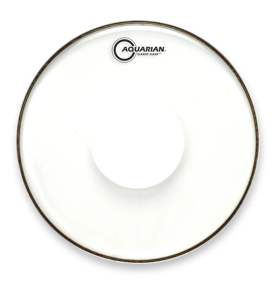 AQUARIAN 8" Classic Clear w/Power Dot Drum head
