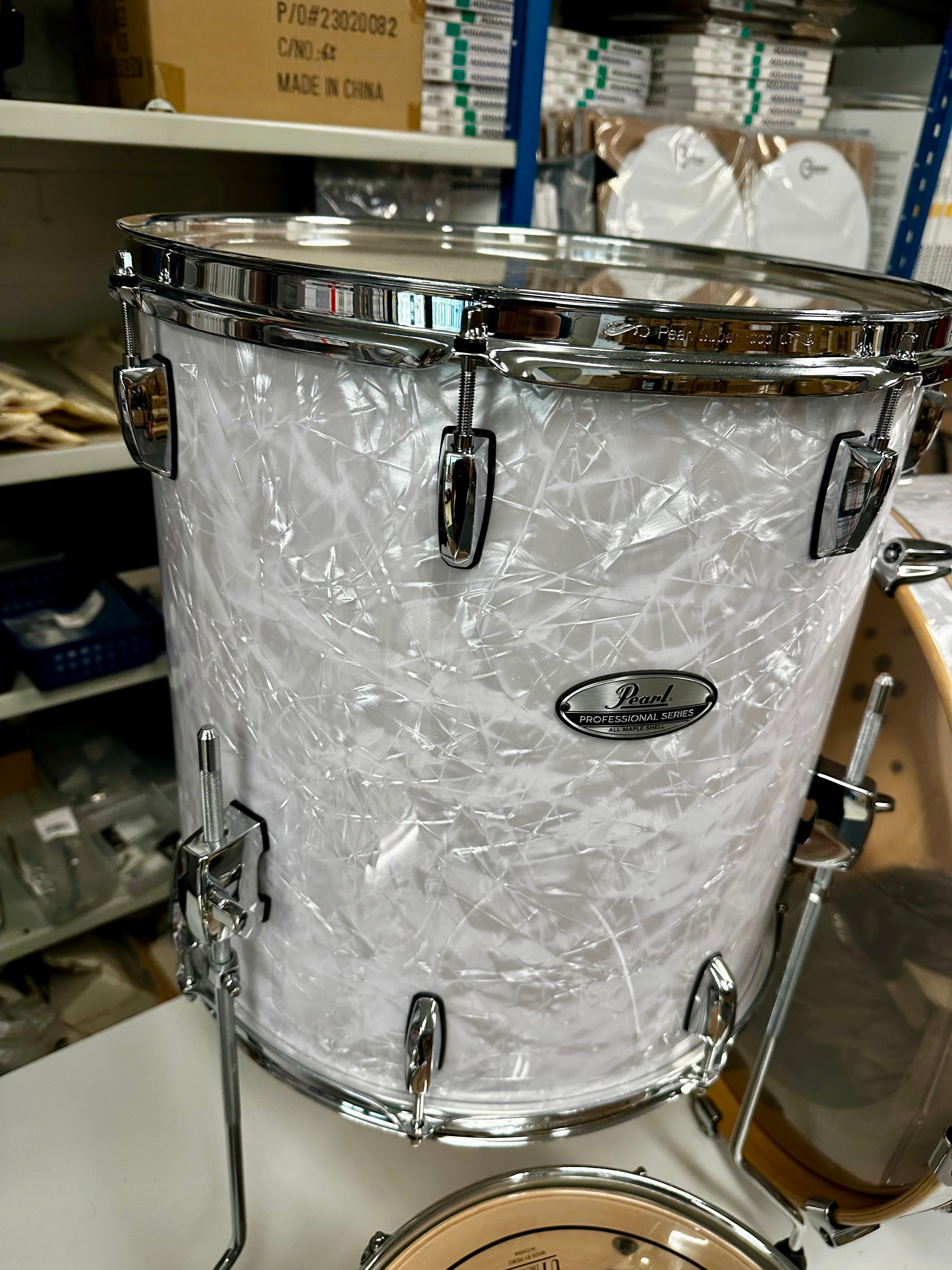 PEARL PMX924XSP/C448 White Marine Pearl Professional Series Shell pack