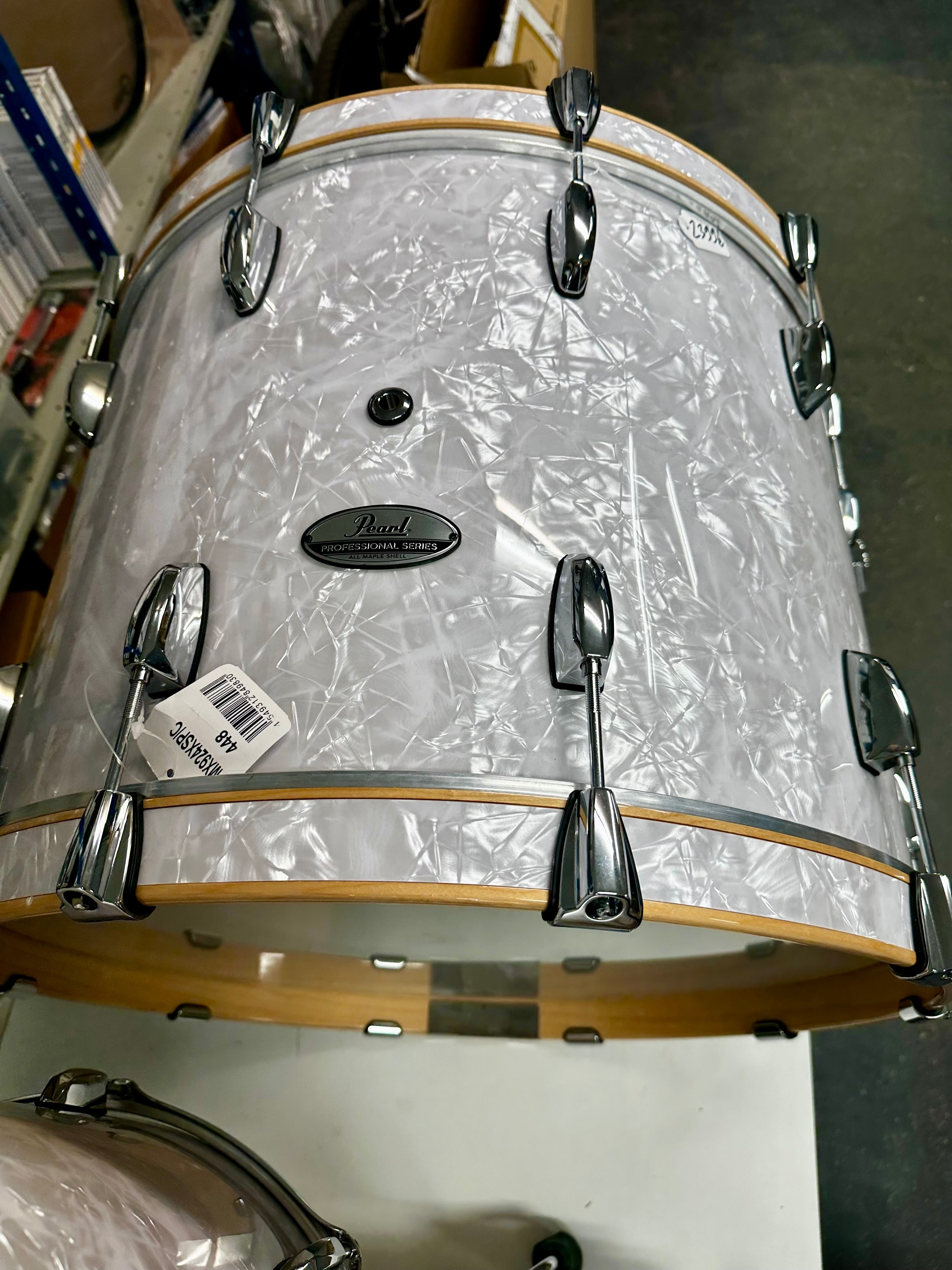 PEARL PMX924XSP/C448 White Marine Pearl Professional Series Shell pack