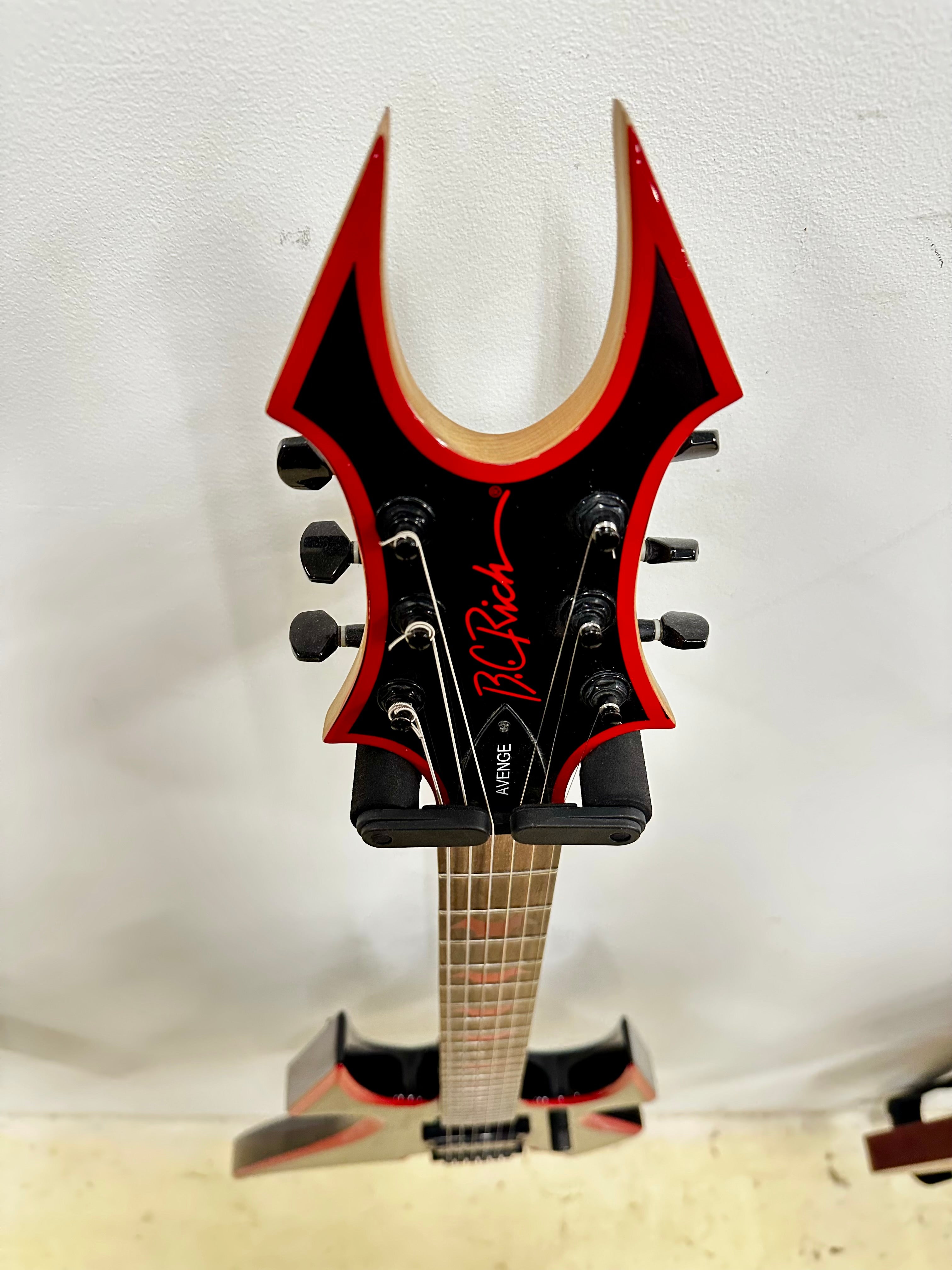 B.C. Rich Avenge SOB Black w/Red Bevels