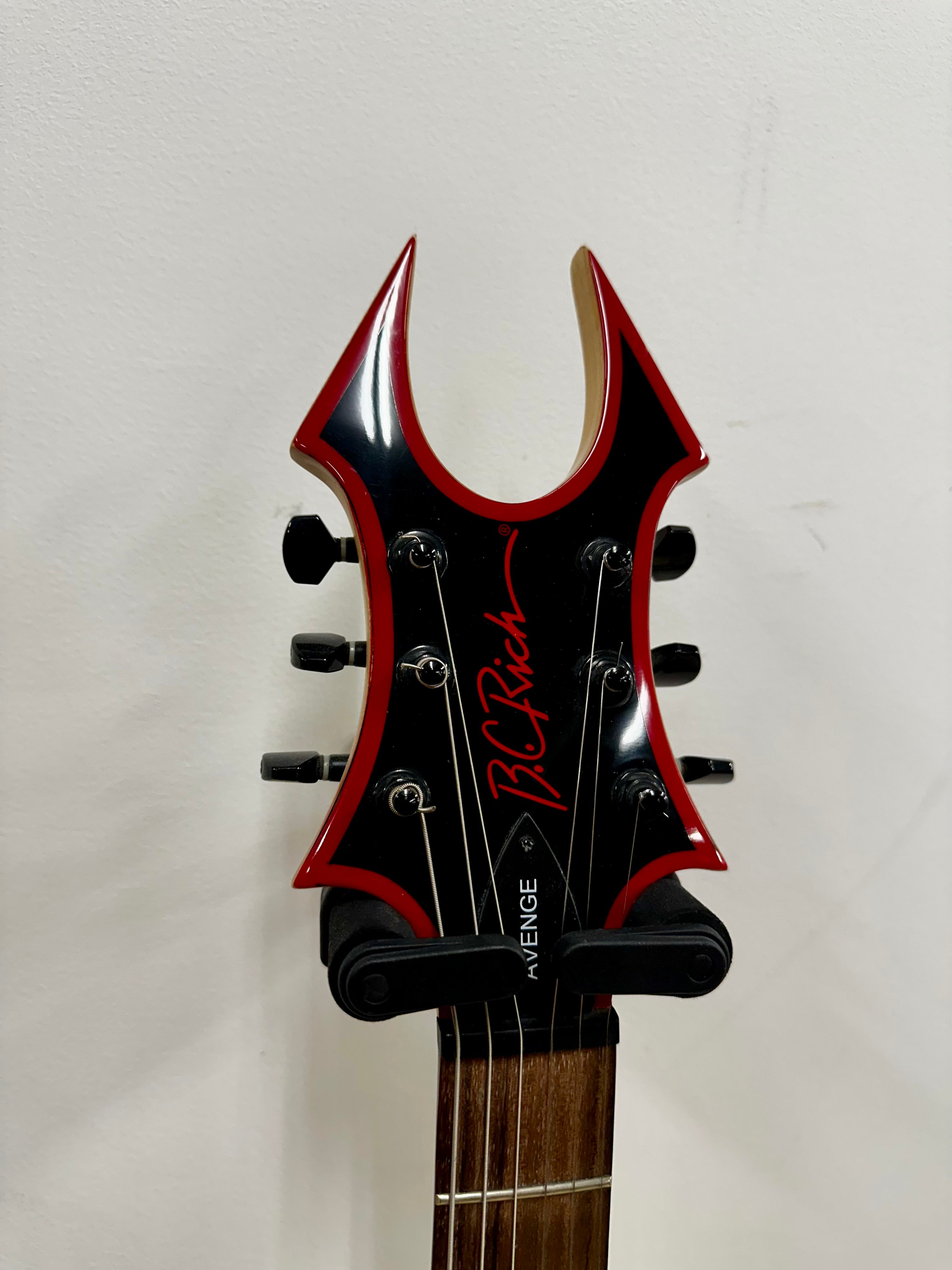 B.C. Rich Avenge SOB Black w/Red Bevels