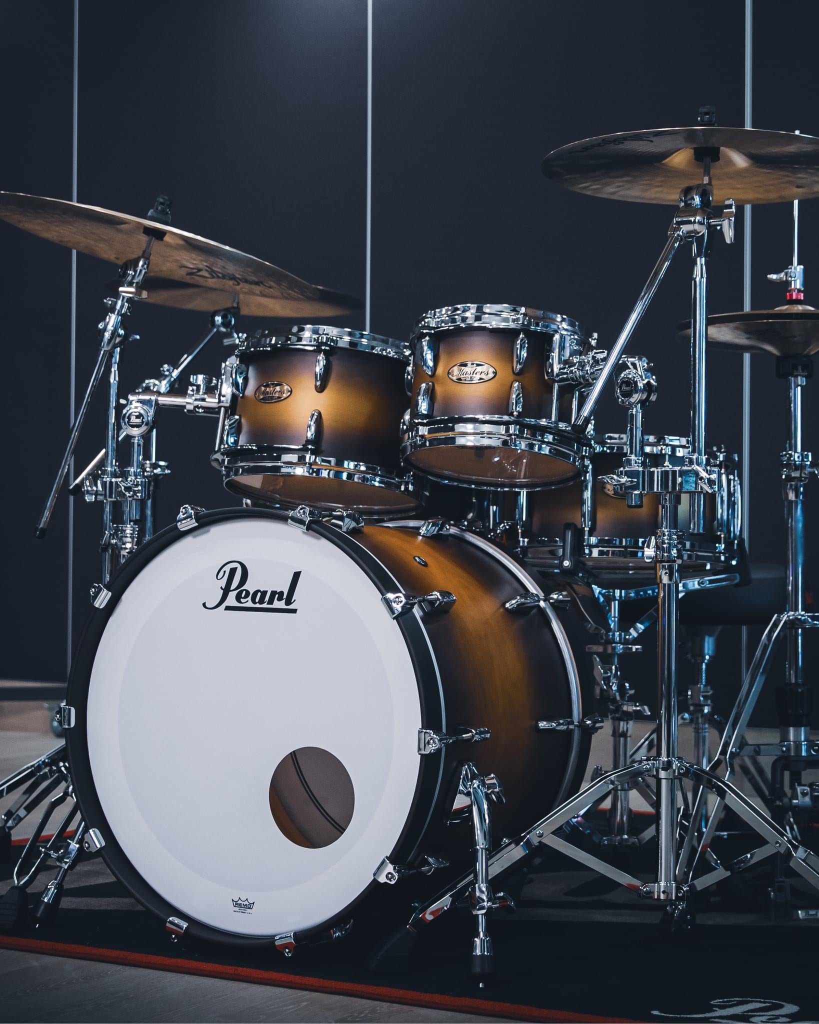 Pearl Masters Maple Pure MMP 22" 4pc #831 Matte Olive Shell pack
