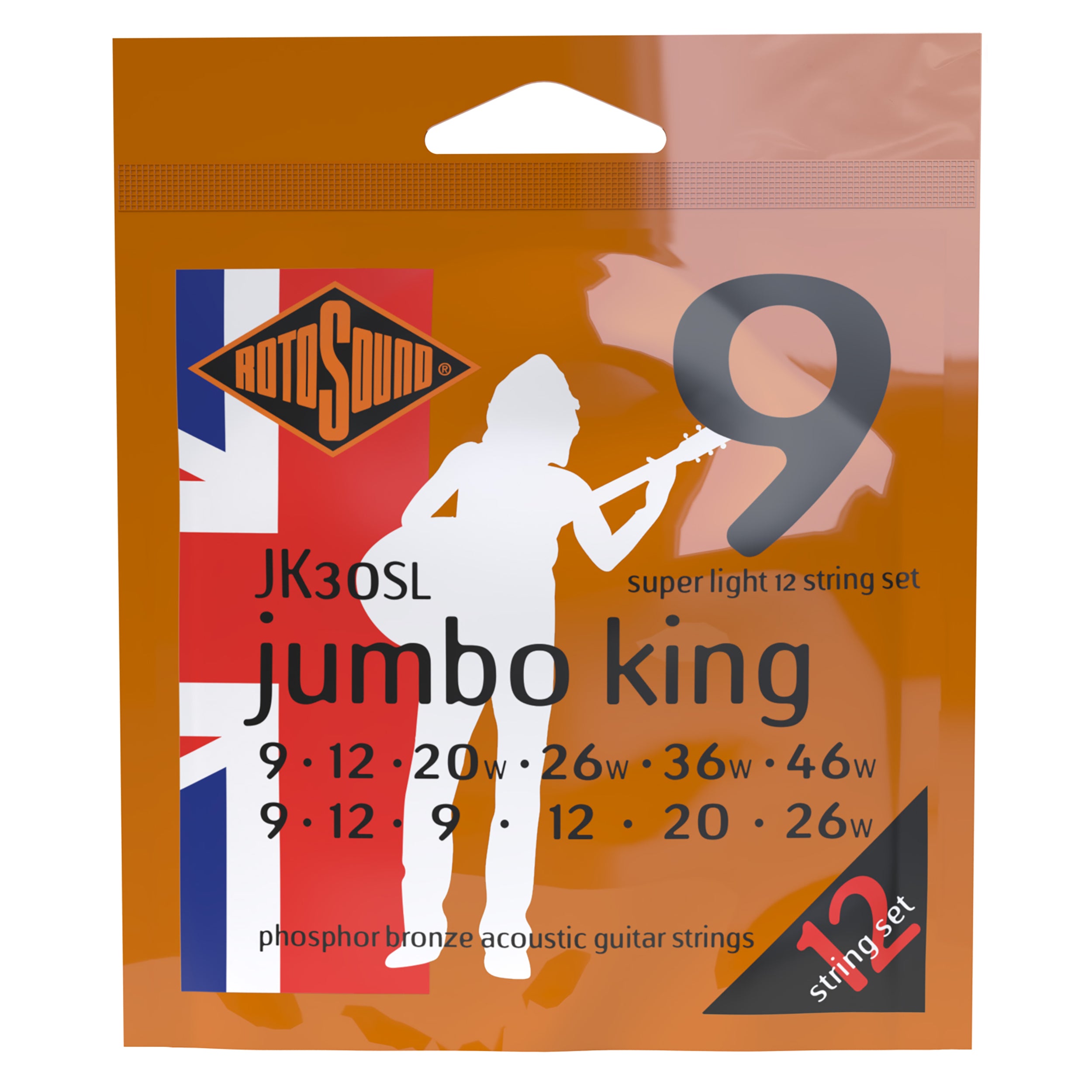 ROTOSOUND JK30SL 12-kielisen kitaran kielet