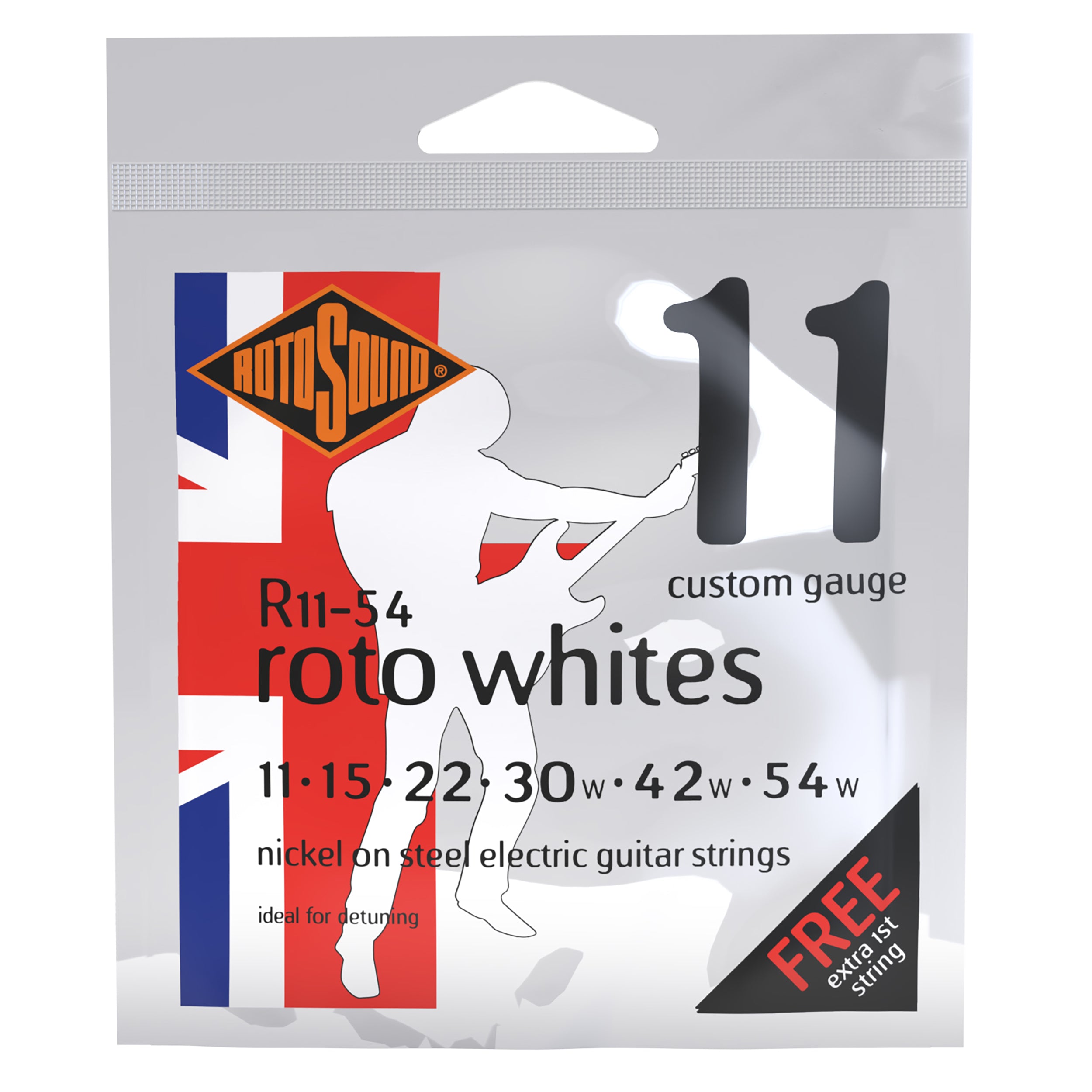 Rotosound R11-54 Whites 11-54 Nickel Strings sähkökitaran kielet