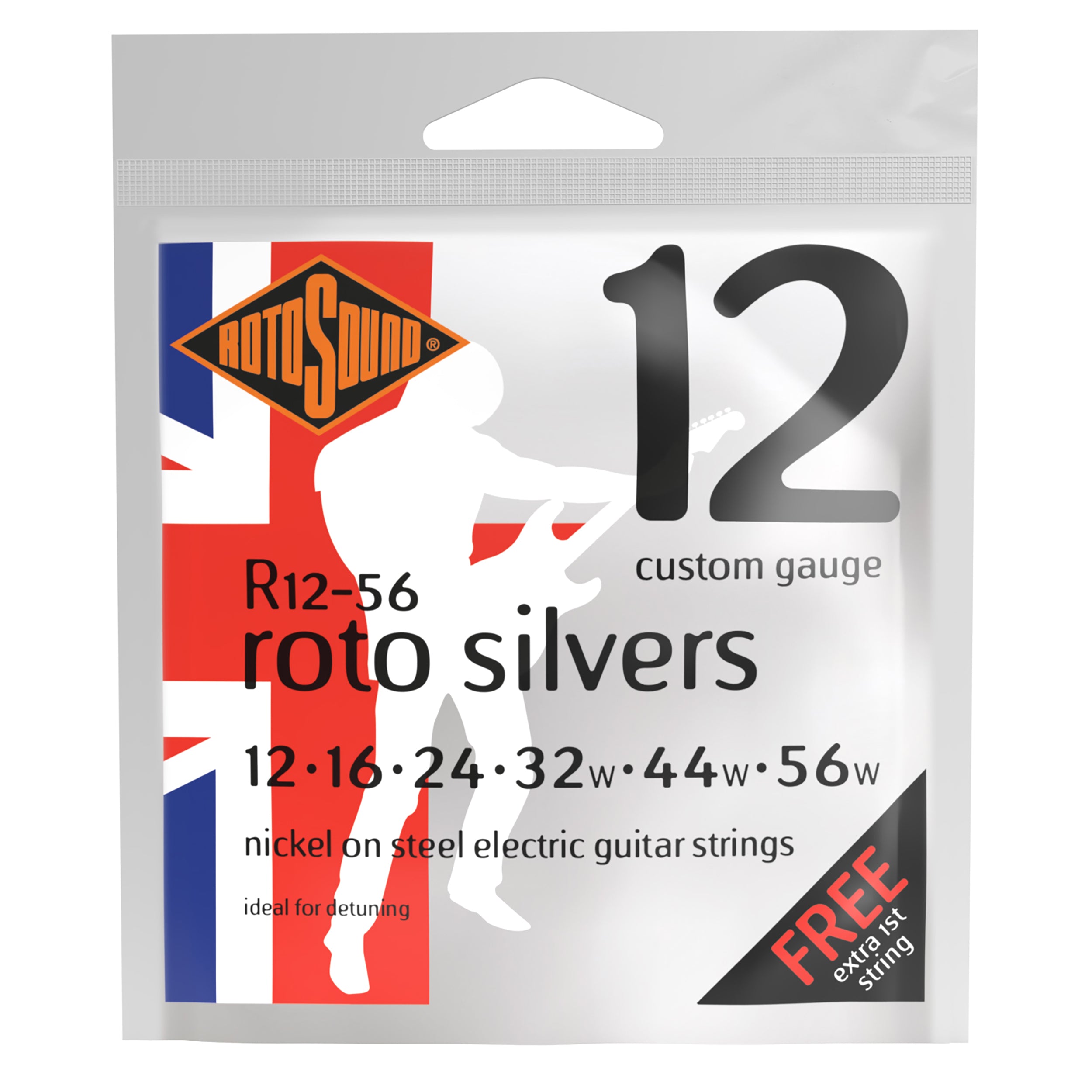 Rotosound R12-56 Silvers 12-56 Nickel Strings sähkökitaran kielet