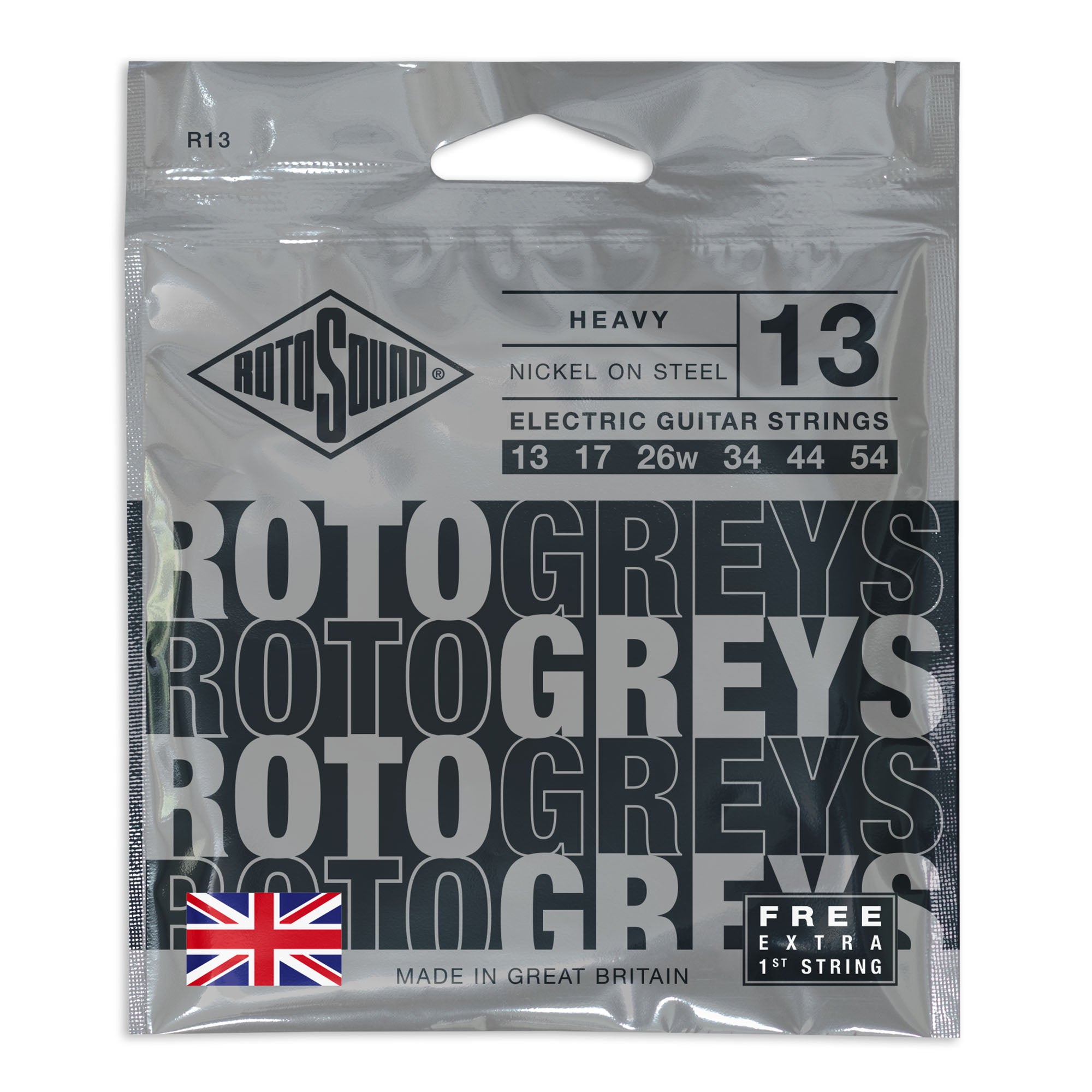 Rotosound R13 Roto Greys 013-054 sähkökitaran kielisetti