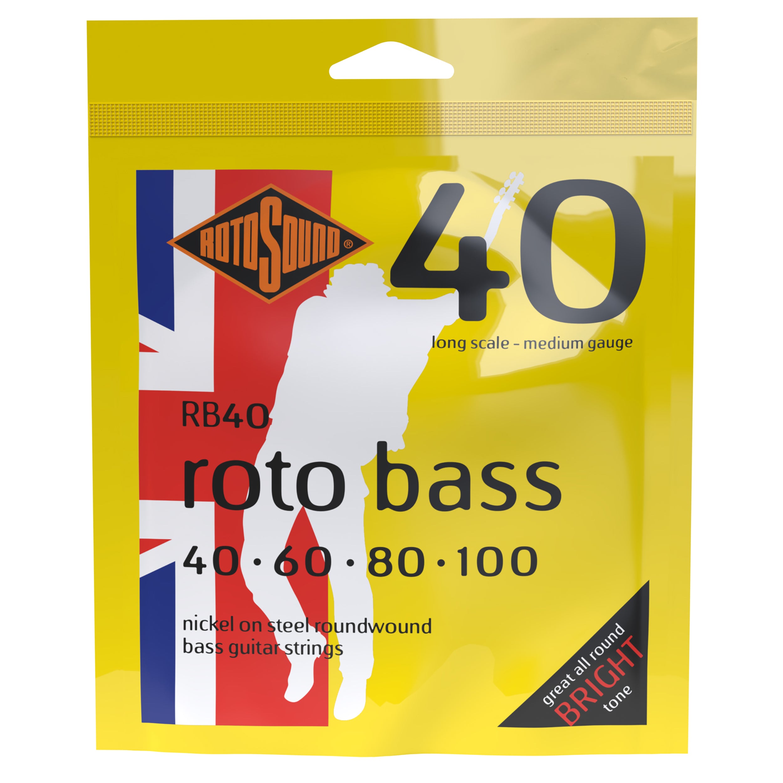 ROTOSOUND RB40 BASS NICKEL MEDIUM 40-100 Basson kielet