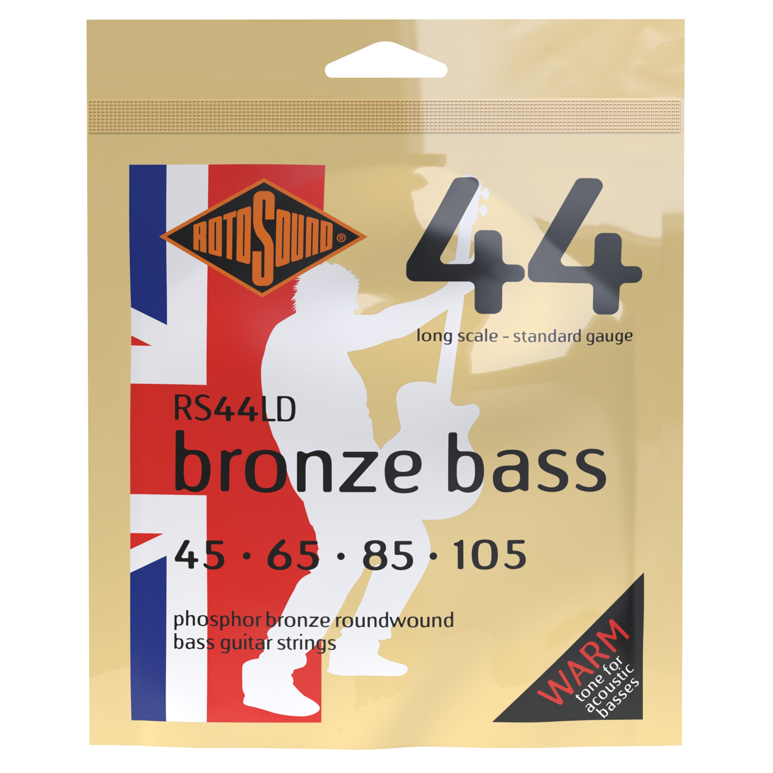 ROTOSOUND RS44LD Bronze akustisen basson kielisetti 45-105 Long scale