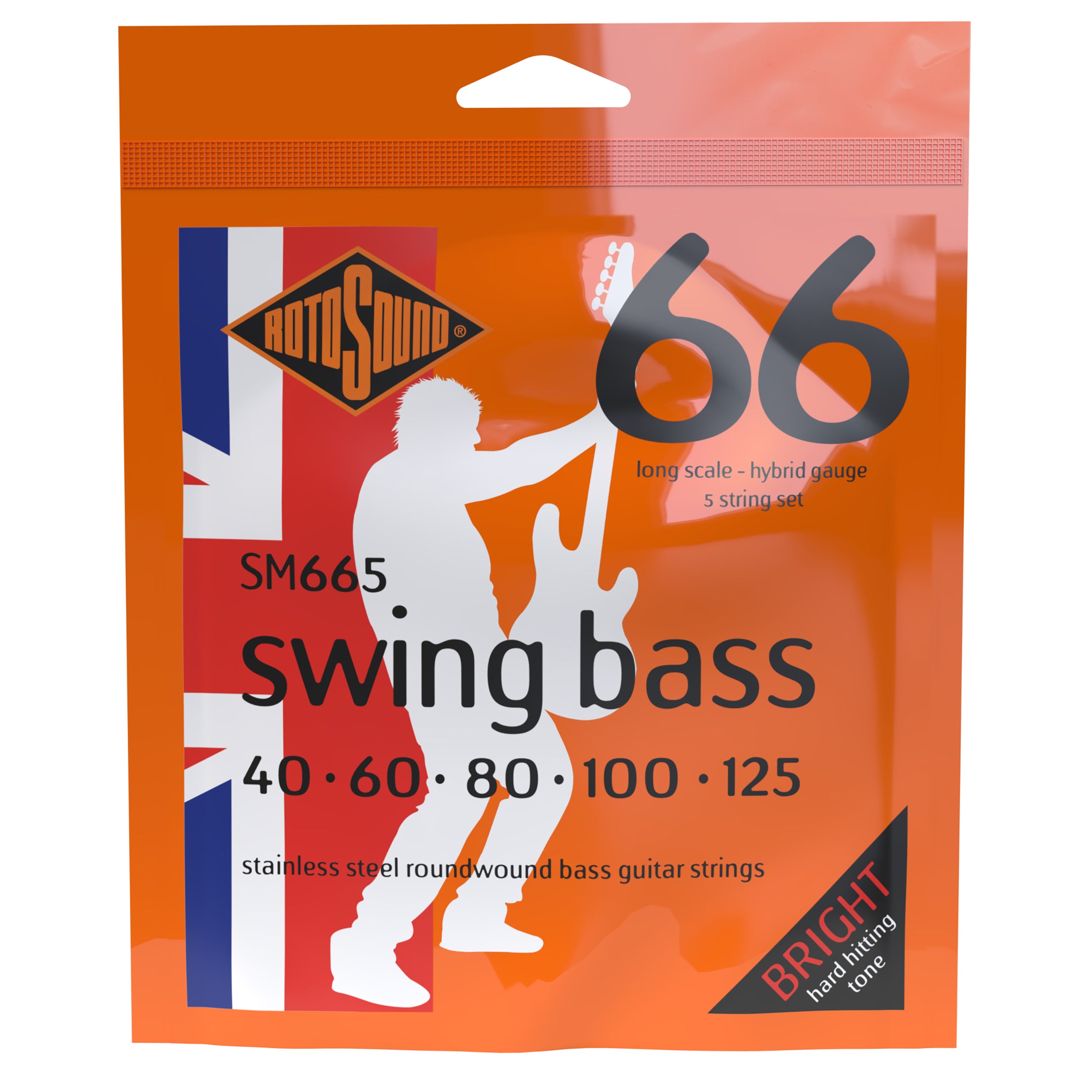 Rotosound SM665 Swing Bass bassokitaran kielet 040-125
