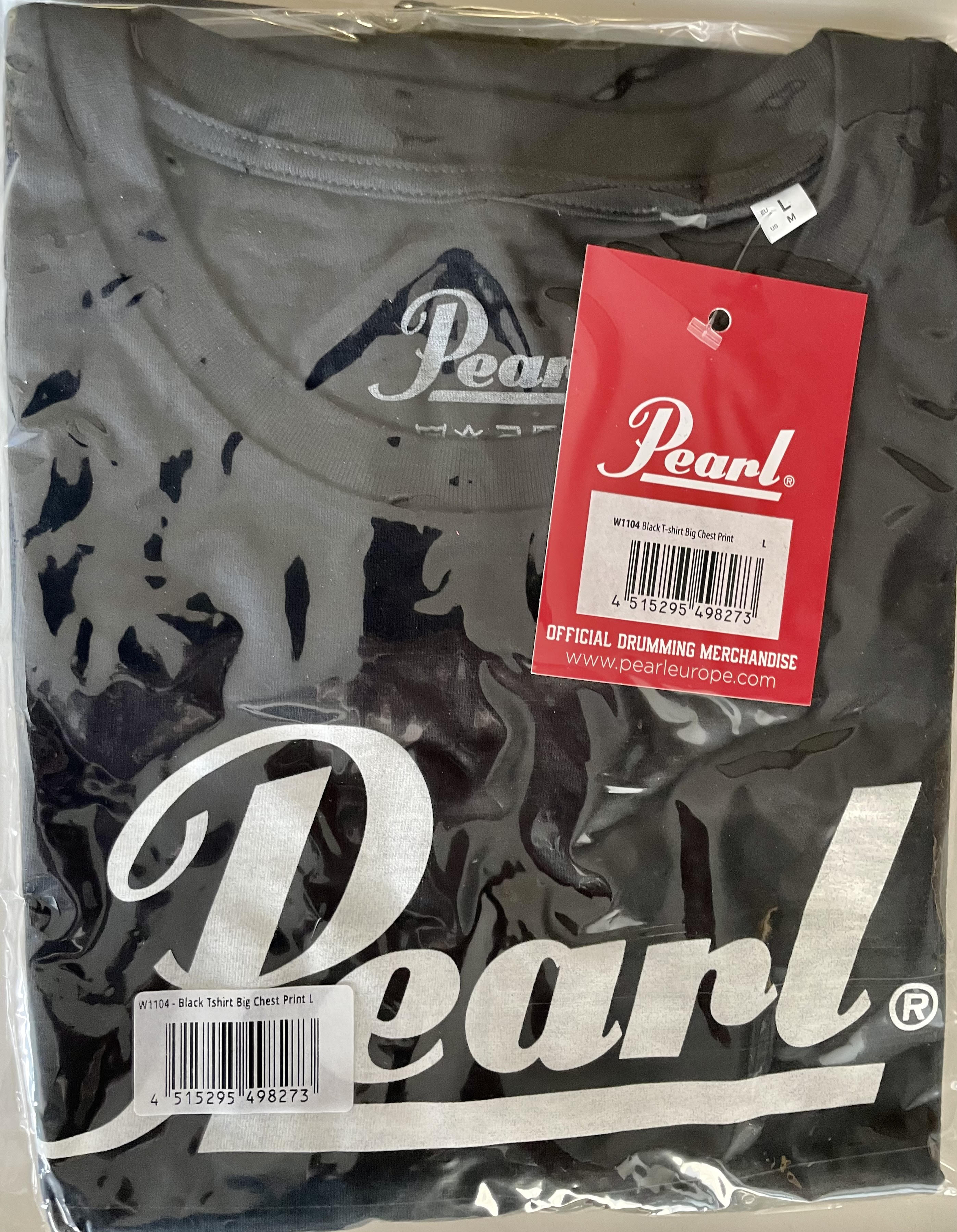 Pearl T-paita Large Black Basic logo