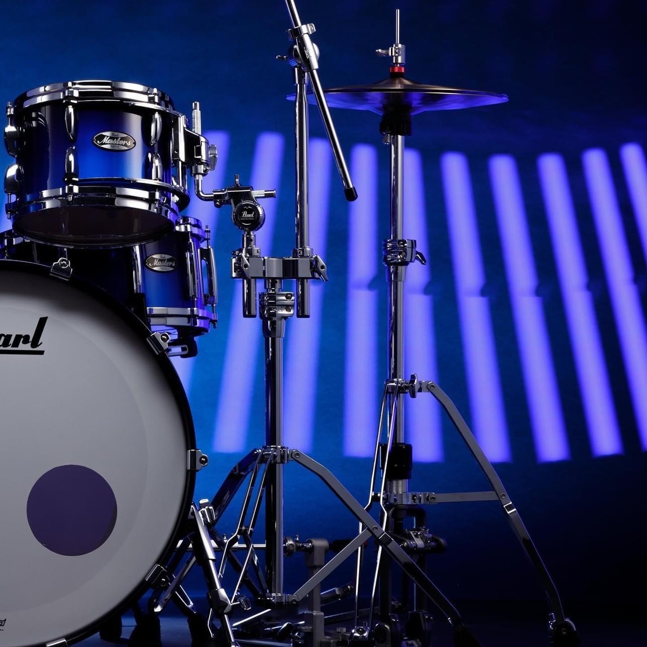 Pearl Masters Maple 22" 4-pc S. #858 Kobalt Blue Metallic Shell pack