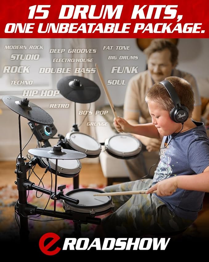 Pearl ERS1000 eRoadshow Electronic Drum Set Complete Kit