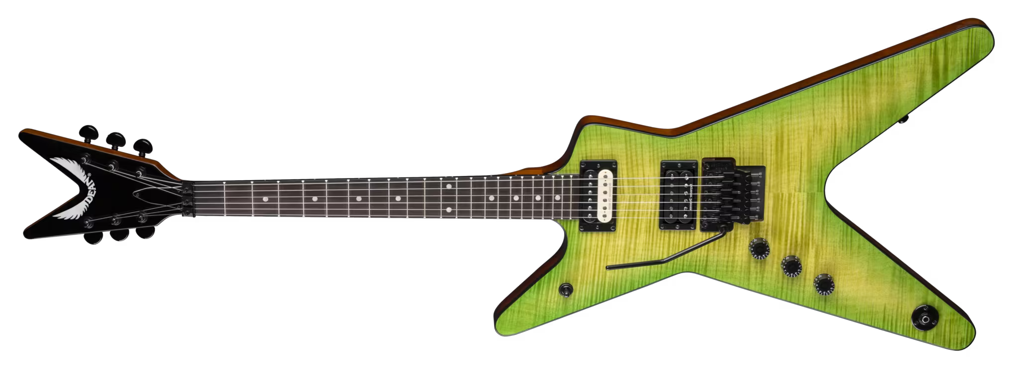 DEAN ML 79 Floyd Flame Top Duncans Slime Lefty