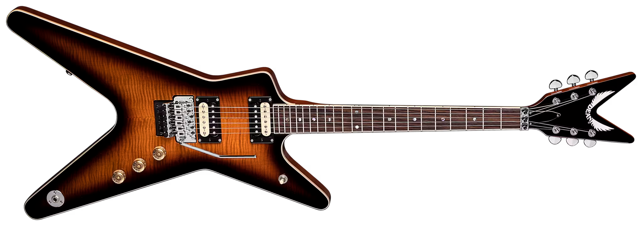 Dean ML 79 Floyd Flame Top TBZ Electric Guitar