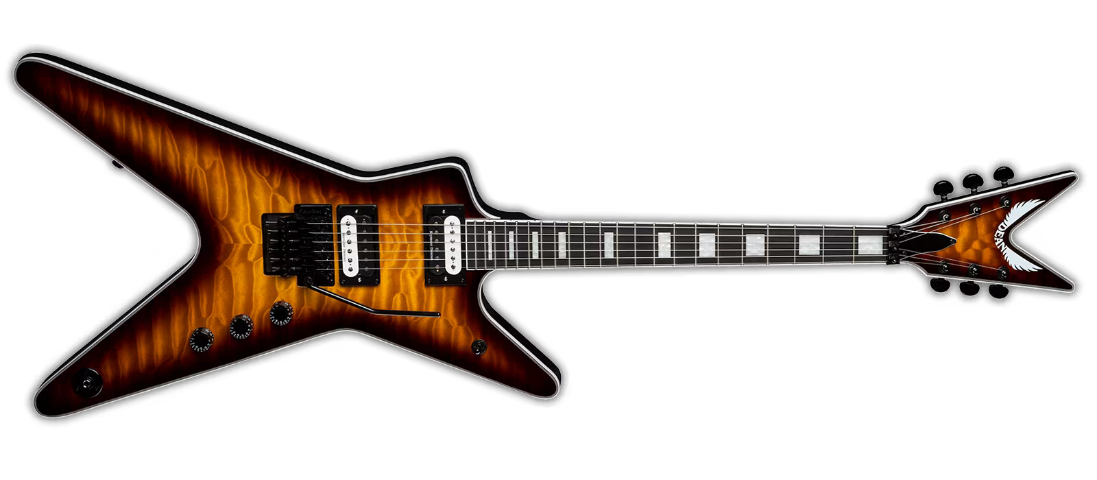 DEAN ML Select Floyd Quilt Maple Top Trans Brazilia