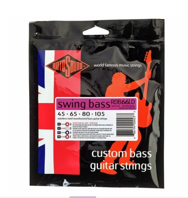 Rotosound RDB66LD Bassokitaran kielet 045-105 double ball end