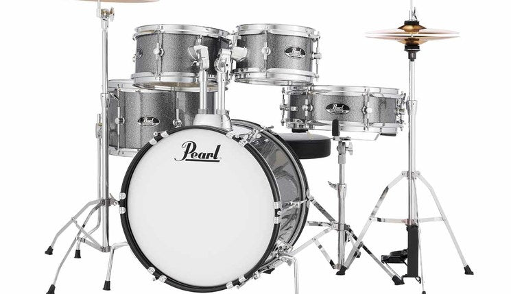 PEARL RSJ465C/C708 Grindstone Sparkle Roadshow Jr. Drumset w/hw+cymbals Rumpusetti