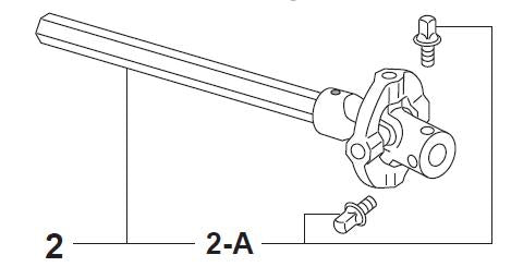 Pearl SP-602CCA Hexagonal Drive Shaft w/Key Bolts