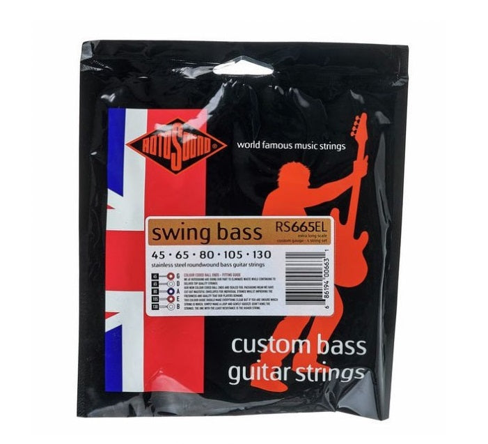 Rotosound RS665EL 5-kielisen bassokitaran kielet 045-130