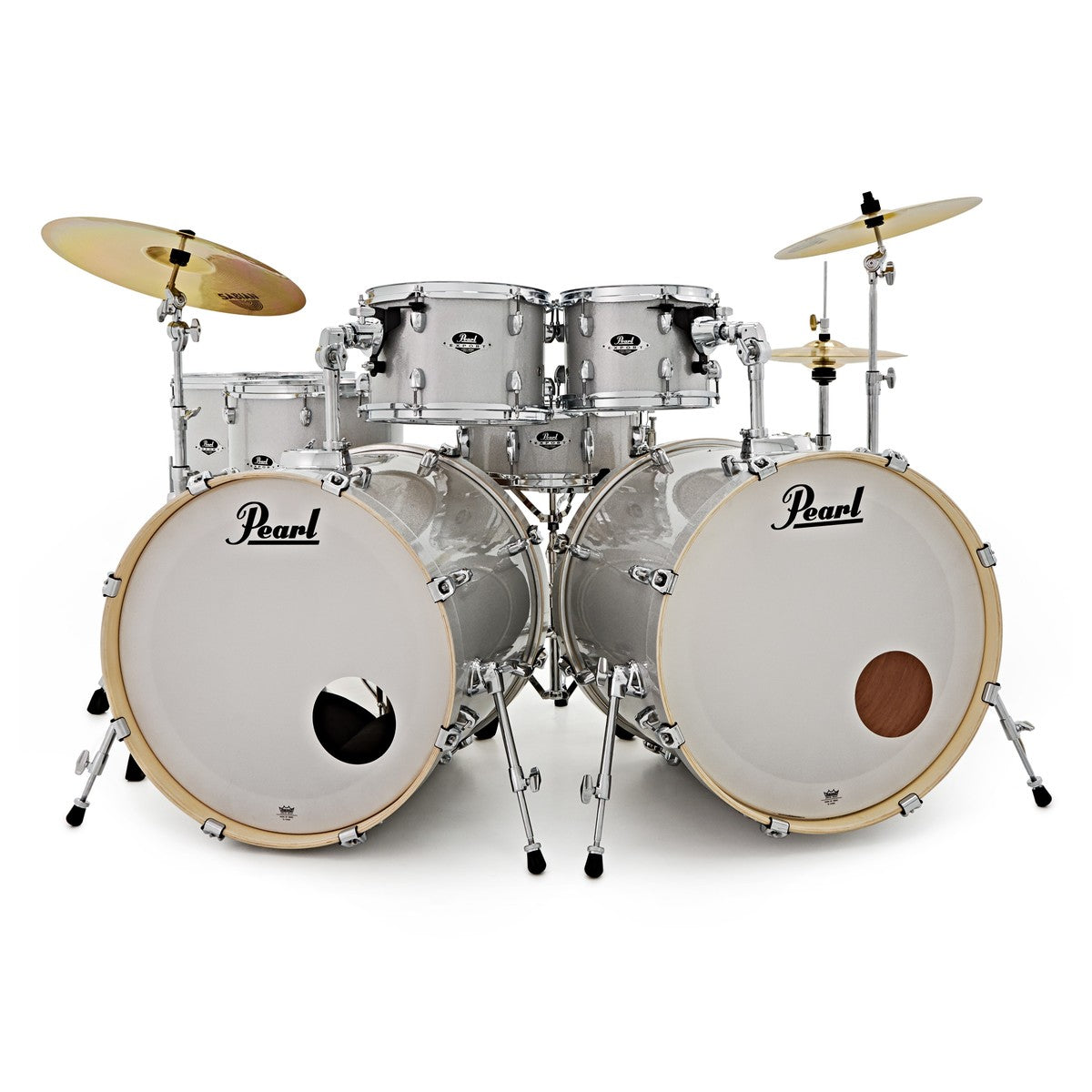 Pearl Export Double Bass Set Satin White