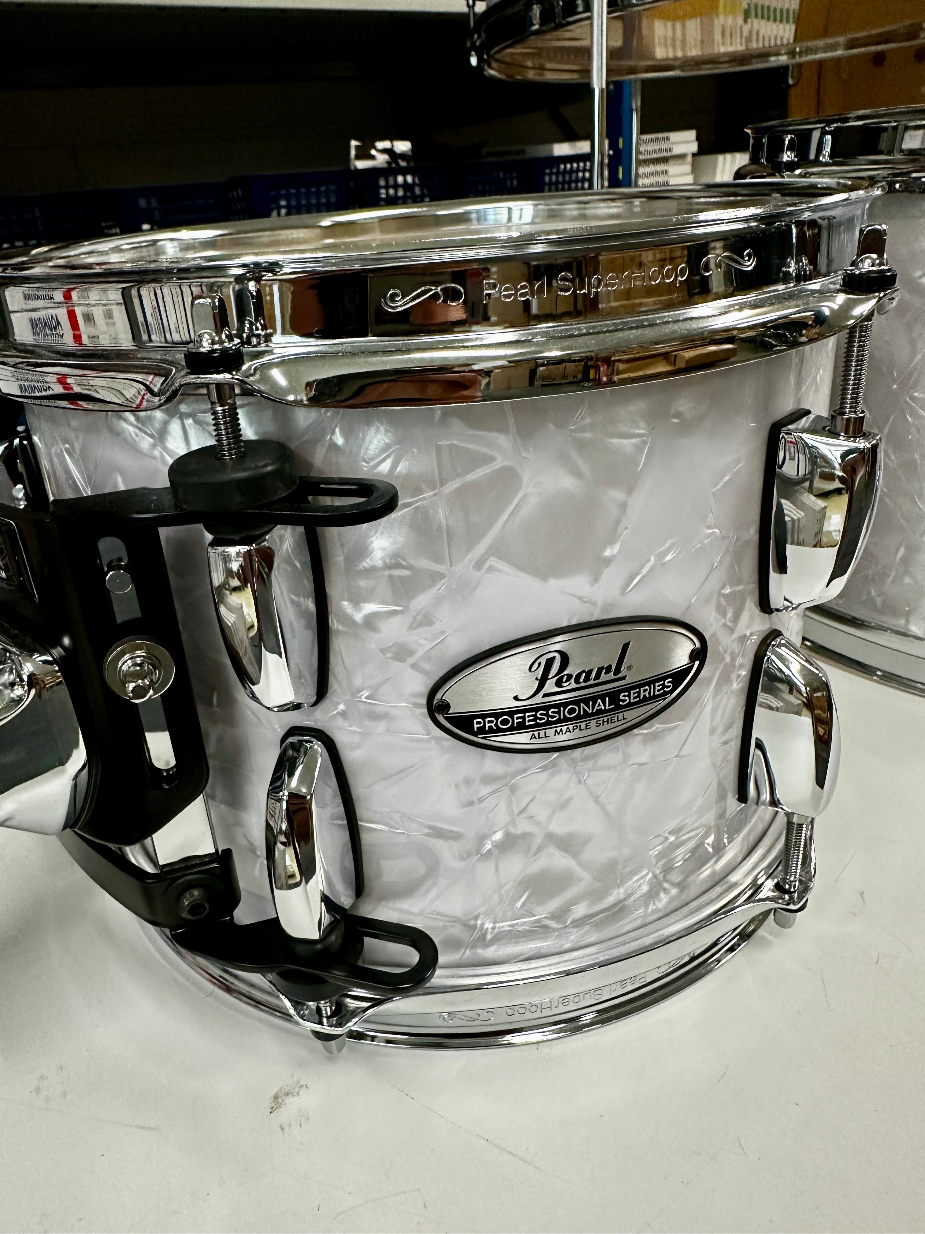 PEARL PMX924XSP/C448 White Marine Pearl Professional Series Shell pack