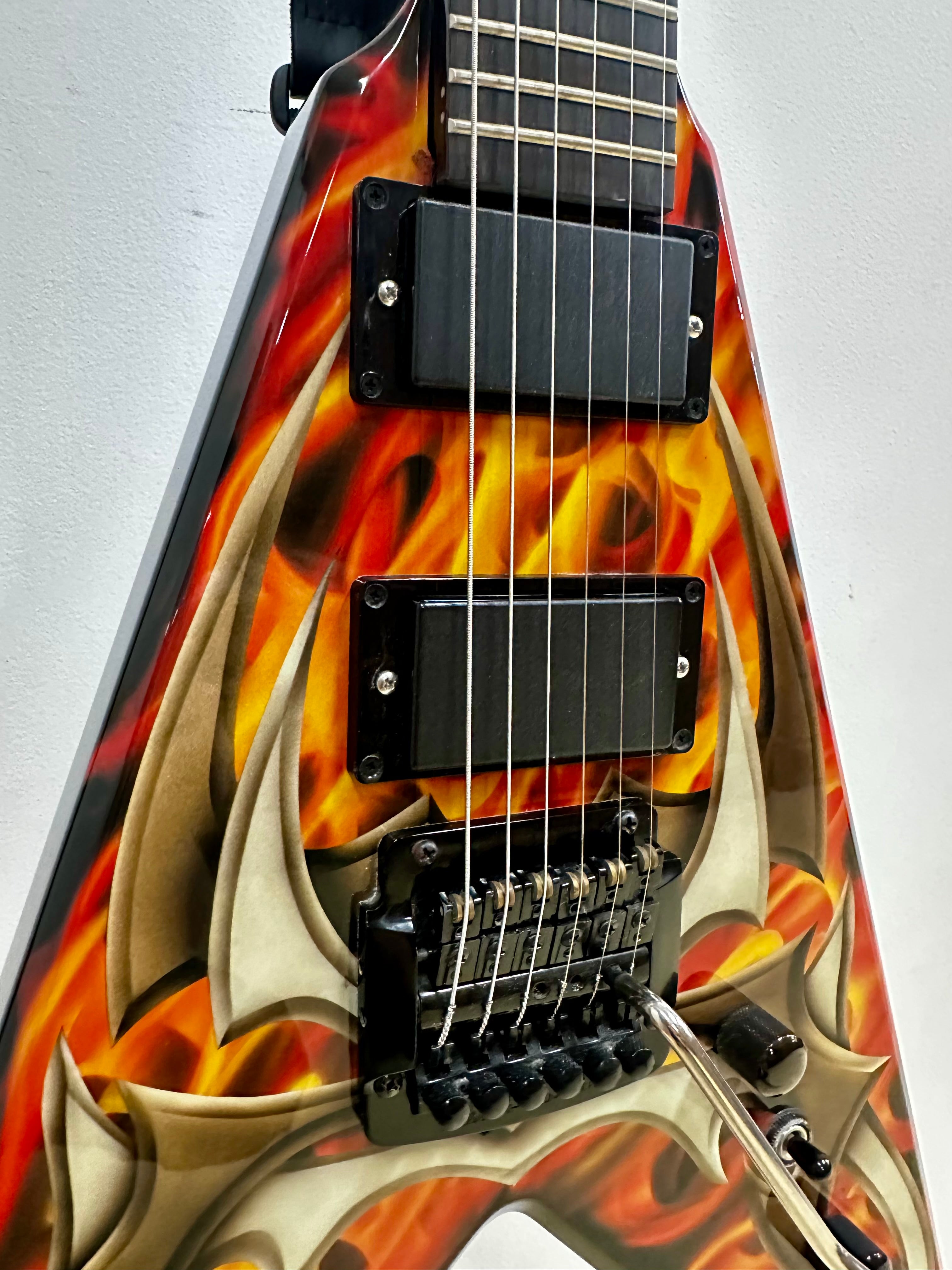 B.C. Rich Kerry King KKV Tribal Flames