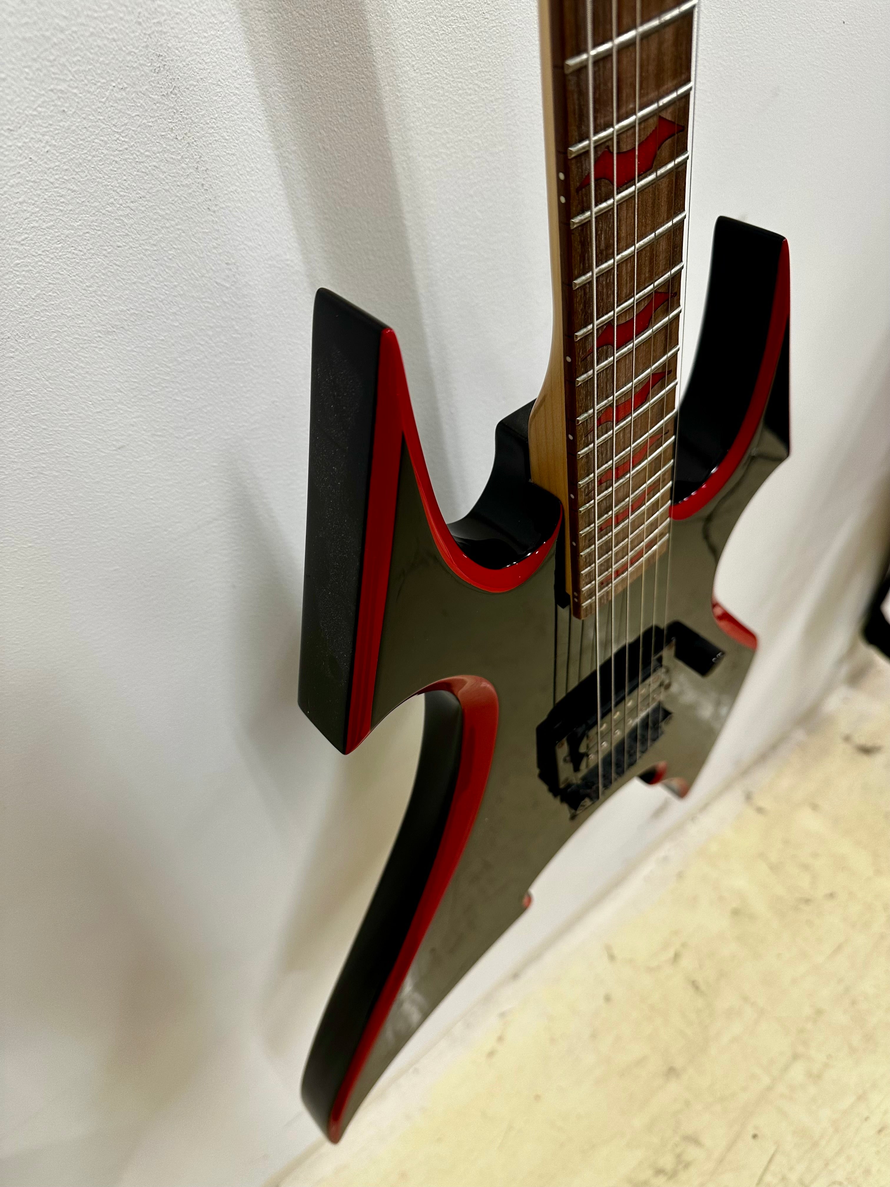 B.C. Rich Avenge SOB Black w/Red Bevels