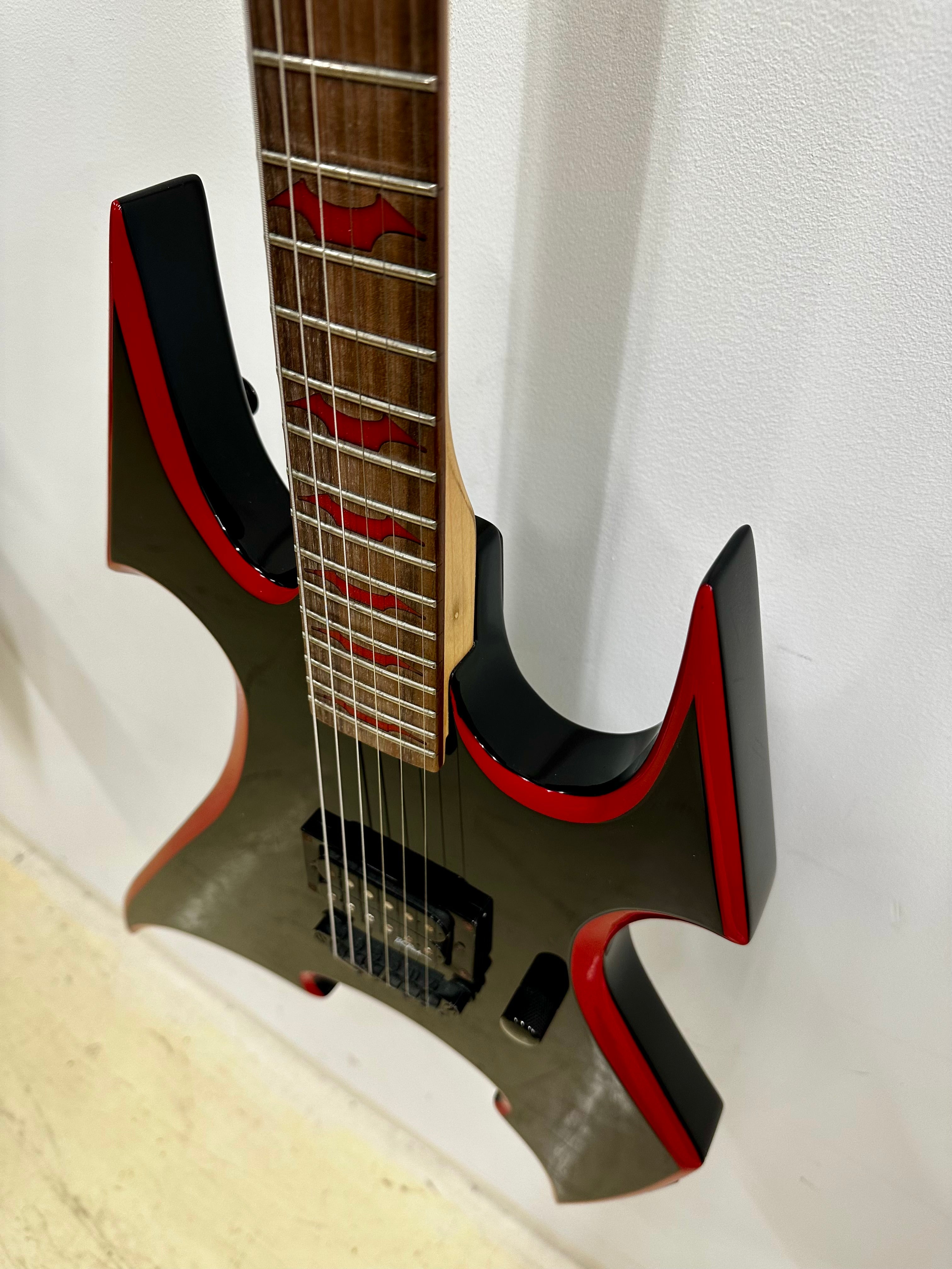 B.C. Rich Avenge SOB Black w/Red Bevels