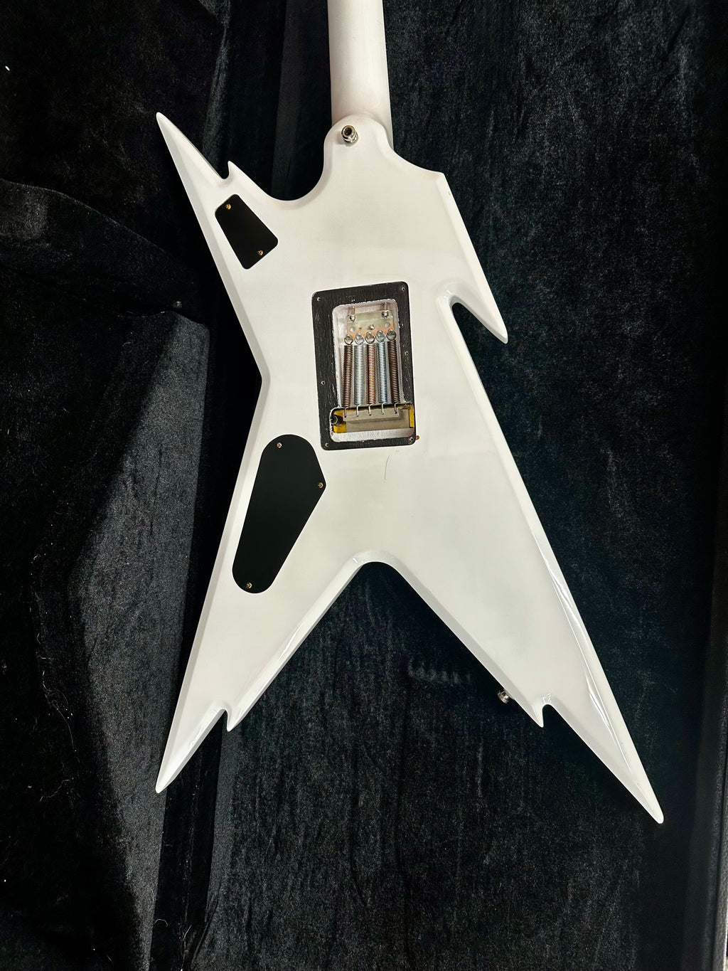 White Dean Razor Back DEAN Razorback White Gold w/case