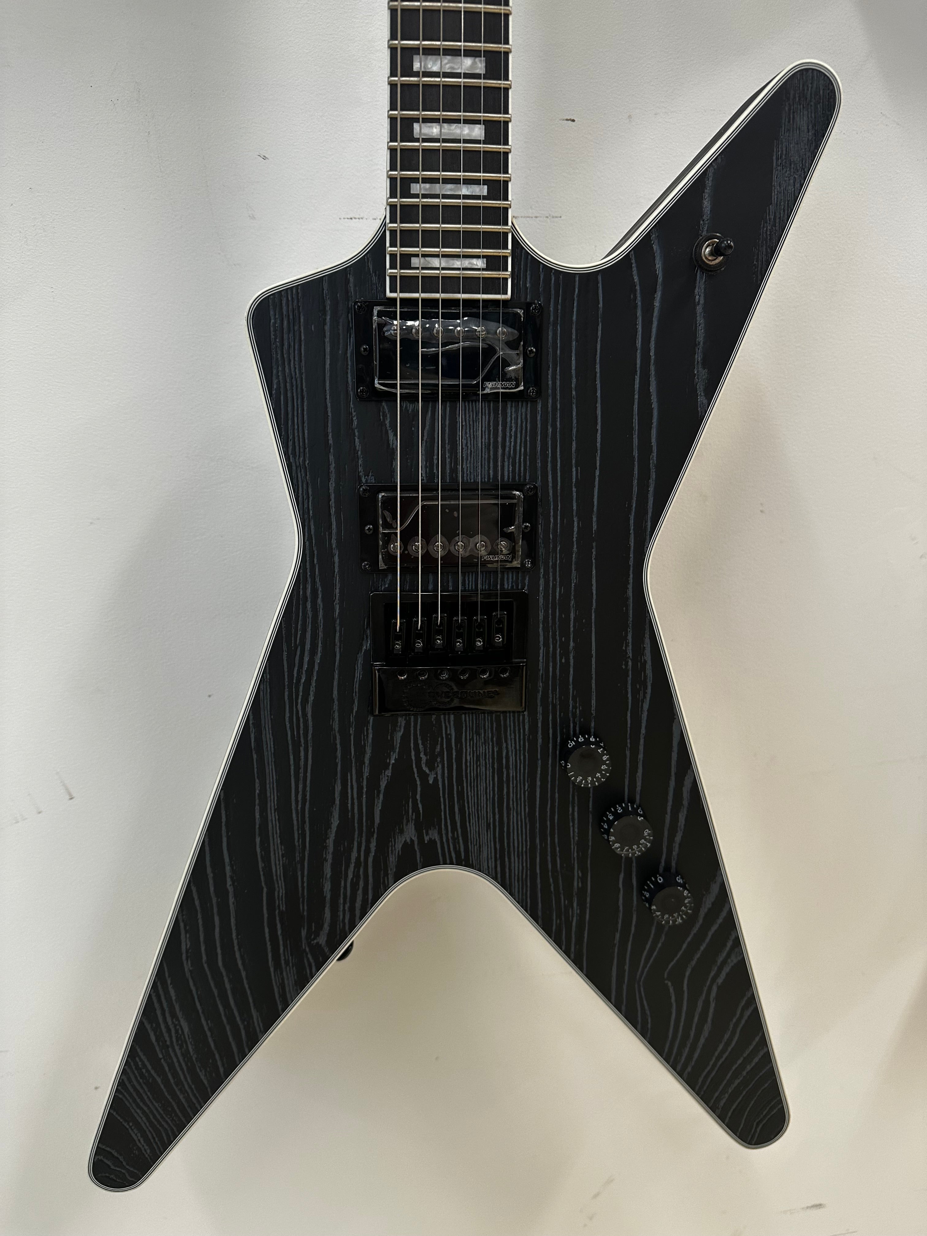Dean Custom Run #16 ML Sandblasted Grey Electric guitar Sähkökitara