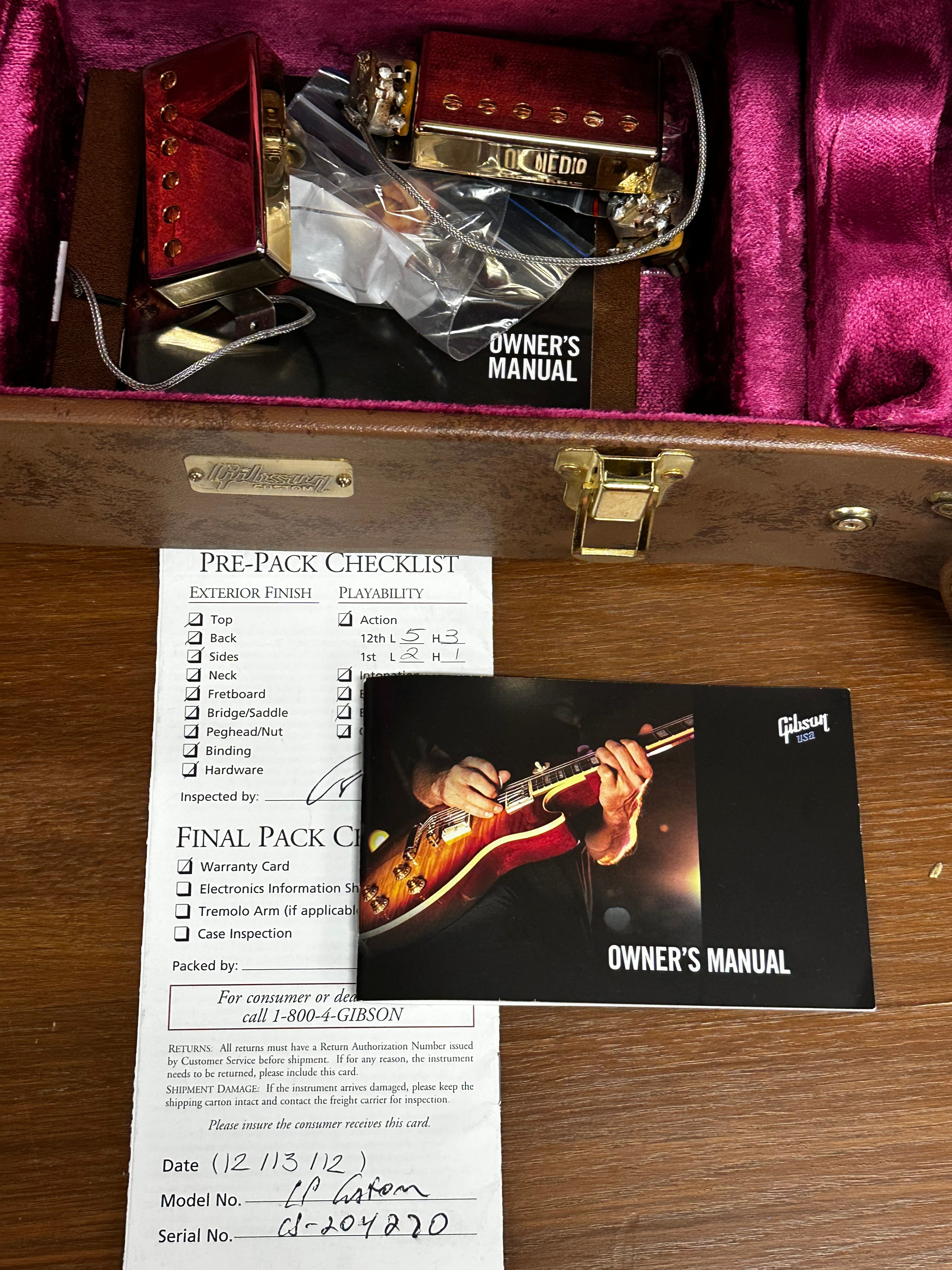 GIBSON Les Paul Custom Shop 2012 electric guitar