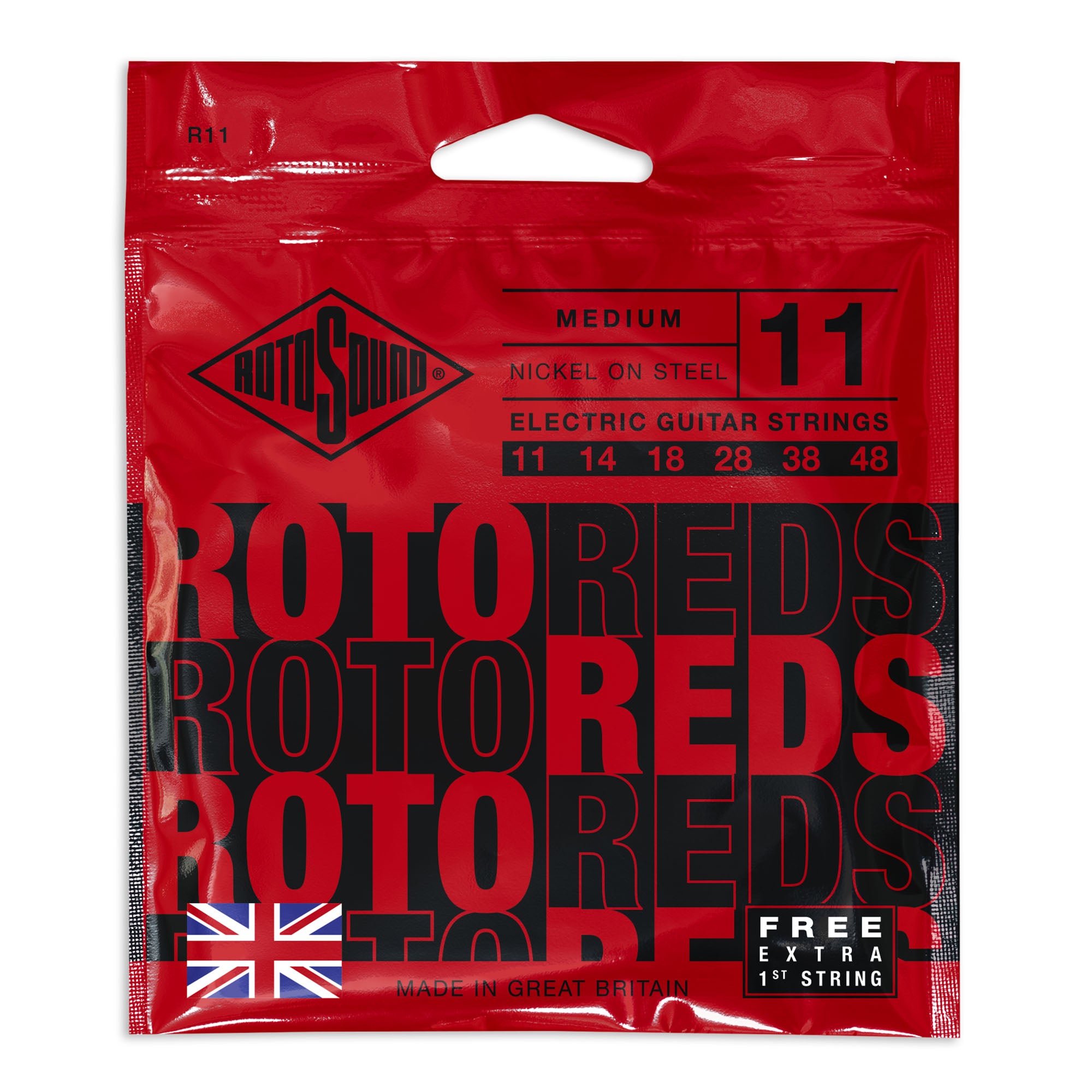 Rotosound R11 sähkökitaran kielet 011-048