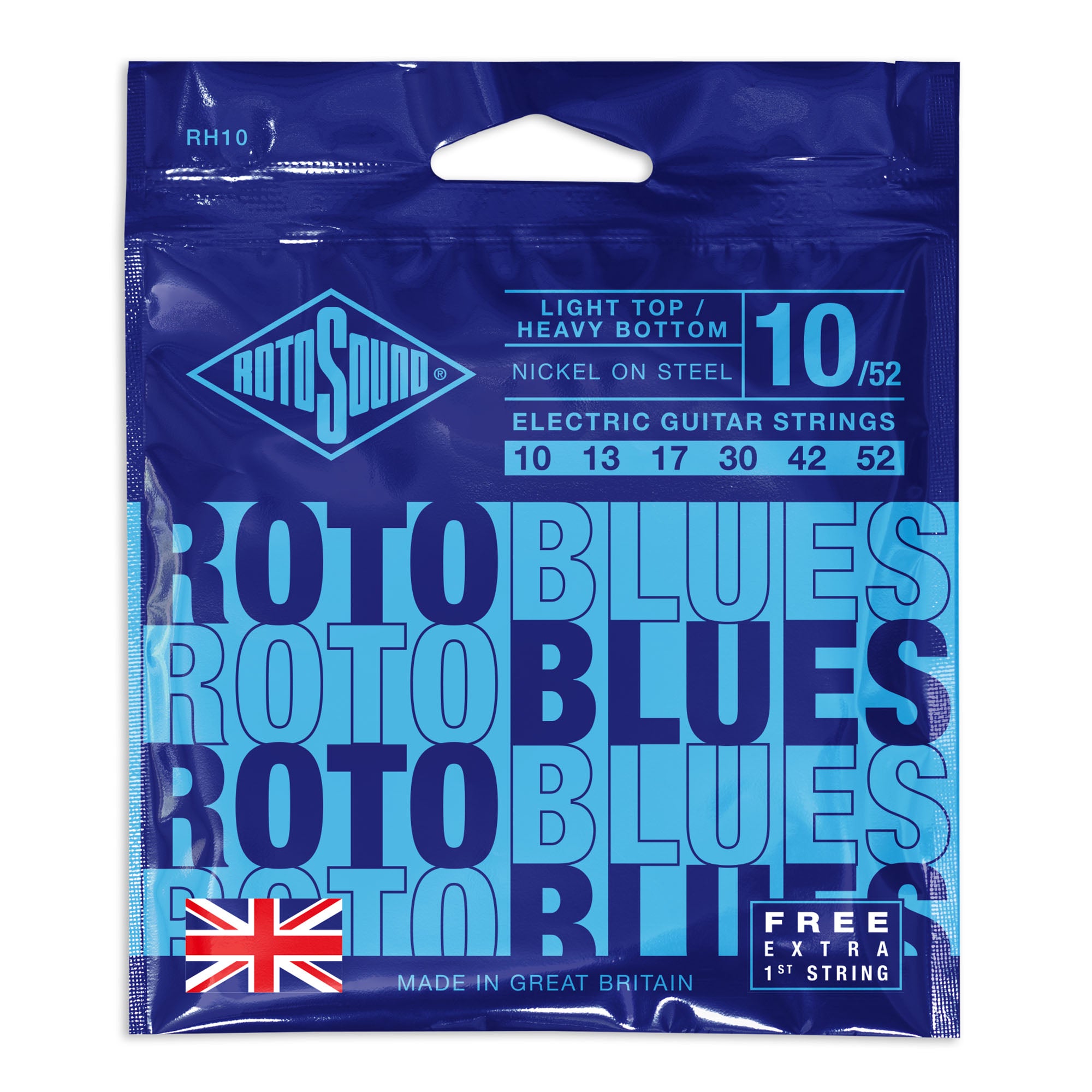 Rotosound RH10 Roto Blues sähkökitaran kielet 010-052