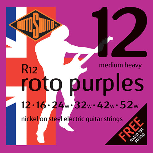 ROTOSOUND R12 Purple 12-52 Nickel sähkökitaran kielisetti
