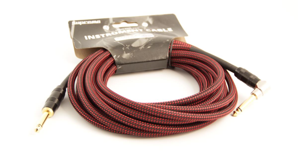 SUPREME GCWA6 RED TWEED ANGLED JACK/JACK 6M Pro Instrument Cable