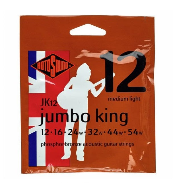 Rotosound JK12 Jumbo King akustisen kitaran kielet 012-054