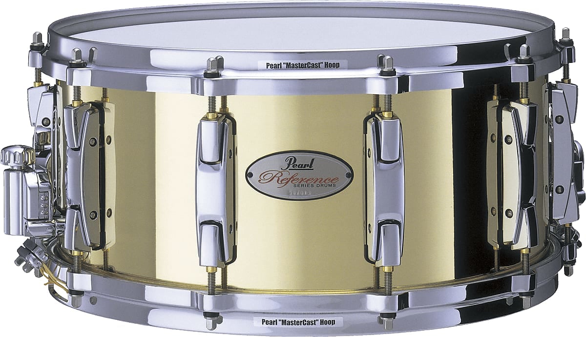 Pearl Reference RFB1465 14"x6.5" messinki virvelirumpu snare drum brass