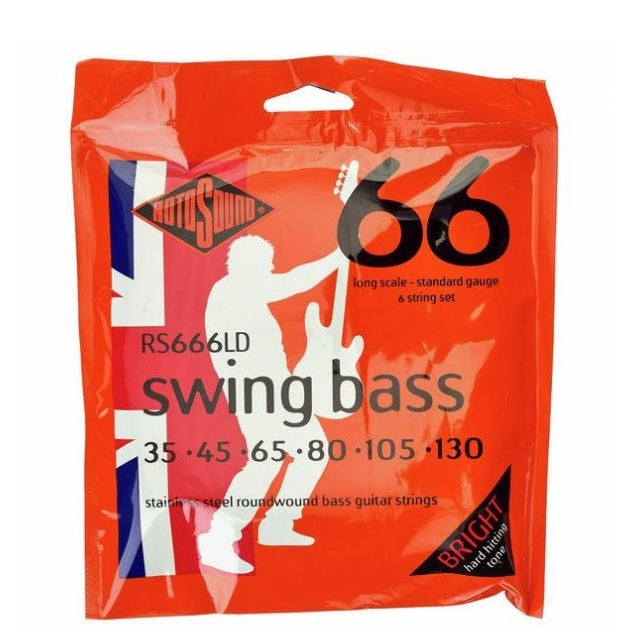 Rotosound RS666LD Swing Bass 6st bassokitaran kielet 035-130