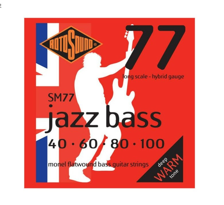 Rotosound SM77 Jazz Bass BASSOKITARAN KIELET 040-100